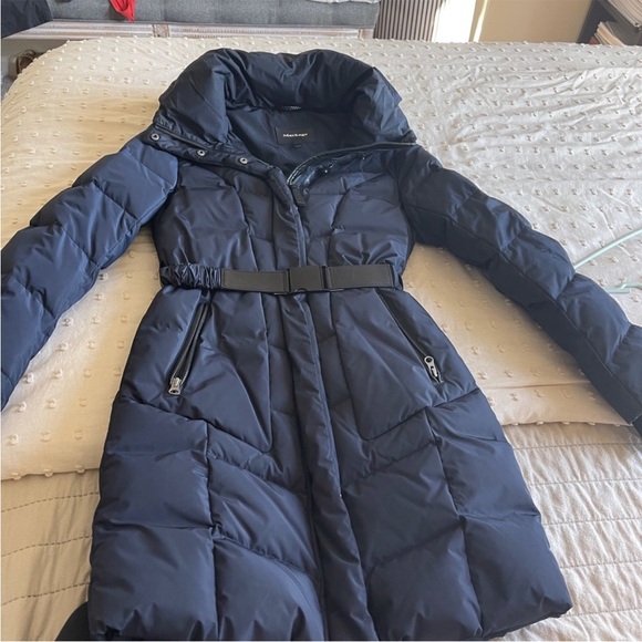Navy Mackage XXS puffer coat - Picture 3 of 7